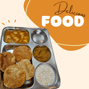 Indian girls sitting in a clean PG room in North Delhi