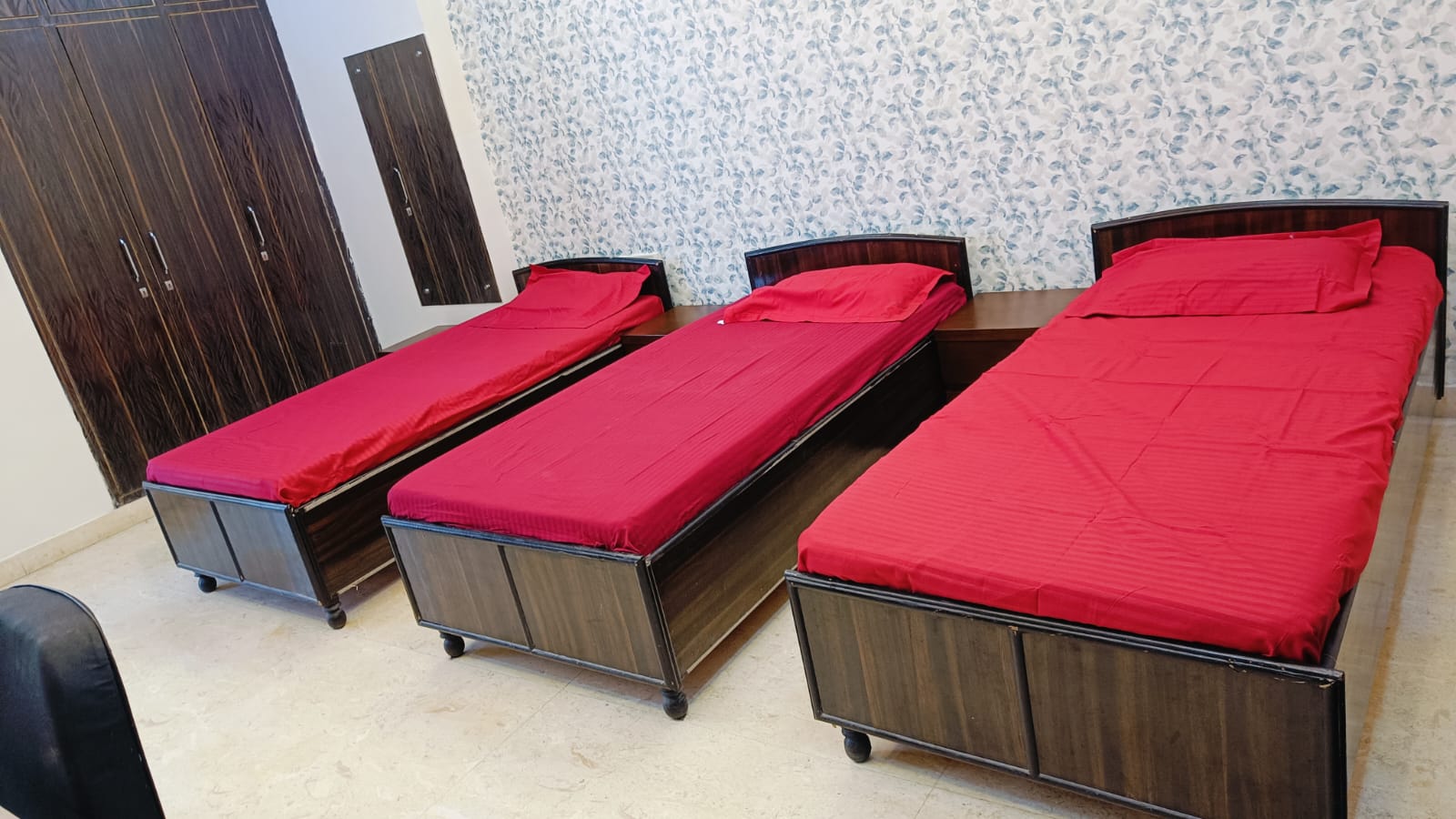 Common hall area in girls PG North Delhi