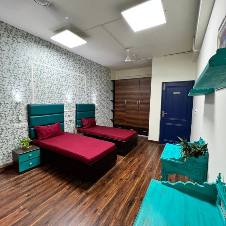 Outside view of girls PG building