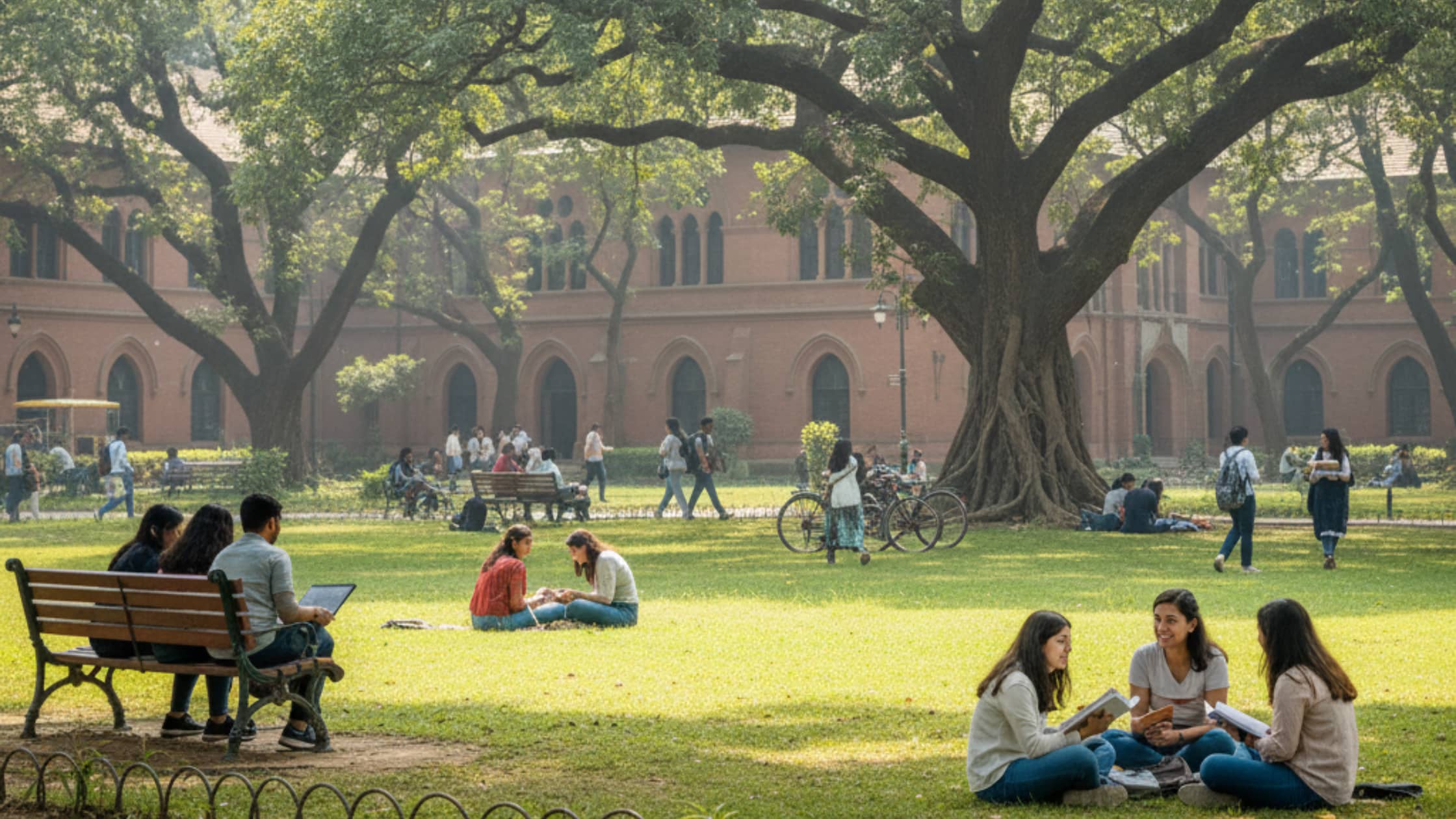 Girls celebrating festival in PG